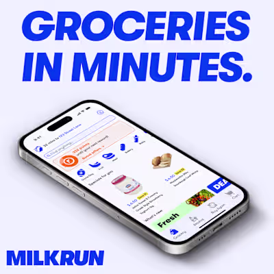 Milkrun App UI/UX Redesign