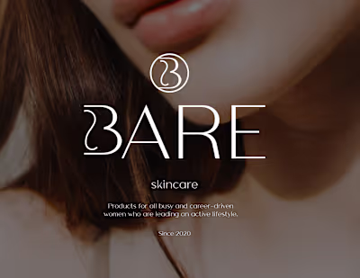 Logo & Brand Identity Design for Bare Skincare 