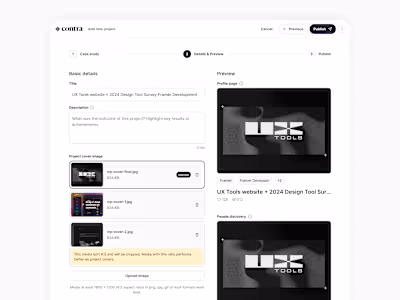 Redesign of Contra's Project Feature