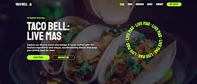 Taco Bell Website Redesign