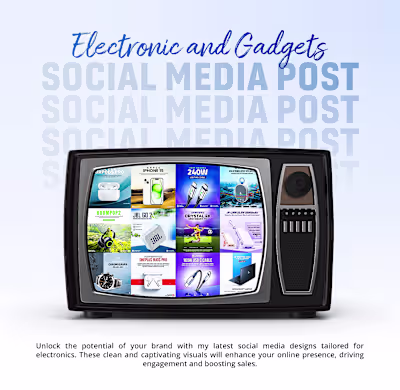 Social Media Posts for Electronics Accessories