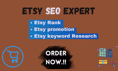 I will improve your store traffic and etsy SEO ranking