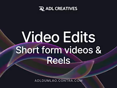 Video Edit: Short form videos & Reels