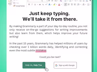 Grammarly Landing Page (Spec Work)