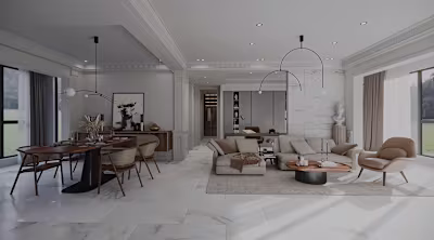 Modern Europen Living Room on Behance