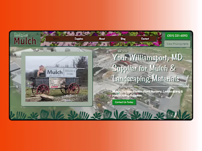 Wix Studio Custom Site Design for Landscape Supply Company