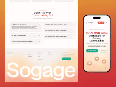 Sogage | AI Gaming Community