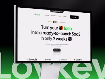 Saas Landing page in Framer
