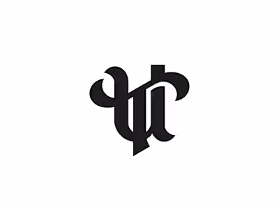 UT TU classical monogram typography logo captures the essenc...