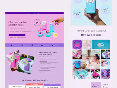 A Conversion-Focused Landing Page for The Lavish Goat