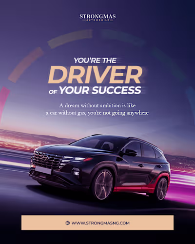 Social Media Designs for Strongmas Automobile