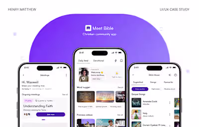 MEET BIBLE MOBILE APP CASESTUDY :: Behance