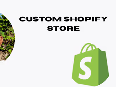 Custom Shopify storefront