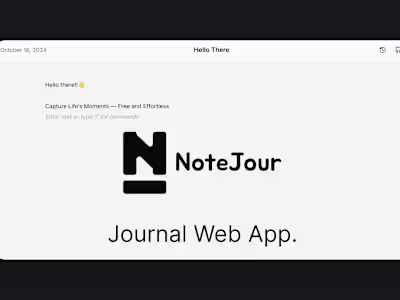 NoteJour - Open Source Free Journal App