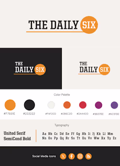 The Daily Six Branding 