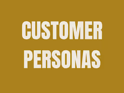Customer Persona Development