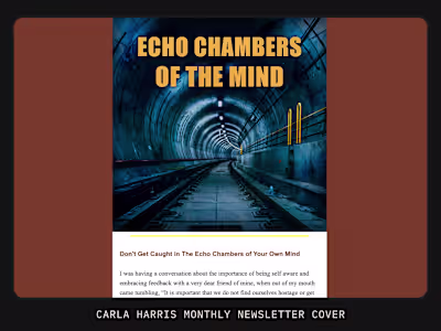 Carla Harris — Newsletter Design