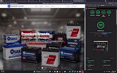 Mudasir Traders Landing Page |