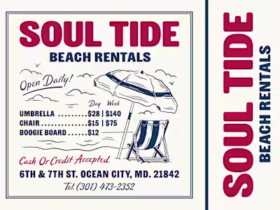 Soul Tide Beach Rentals | Brand Identity & Signage