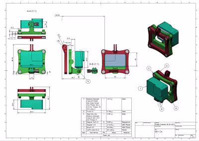Magnetic holder for a goPro camera