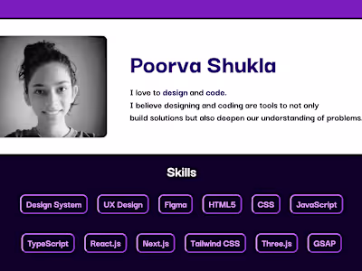 Portfolio website