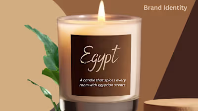 Brand Identity: Egypt Candles 
