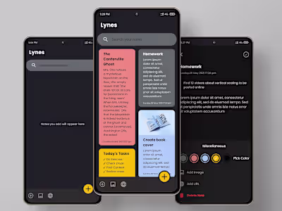 Lynes - Android notes app