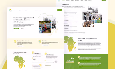 Green Growth Africa website redesign