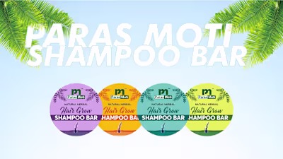 Paras Moti   |   Shampoo Bar  |  Product Labels