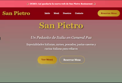 San Pietro Restaurant Website Template