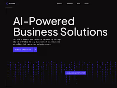 Sensonar.ai | Website Design & Development