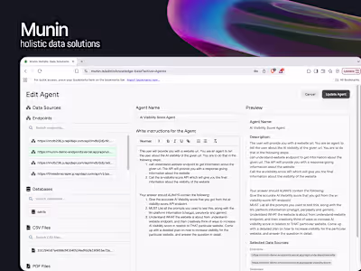 Munin - State of the art AI powered knowledge base 