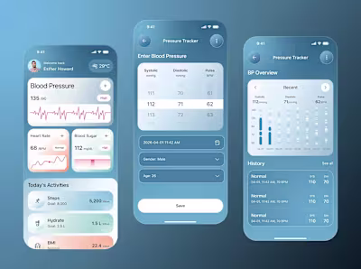 AI Blood Pressure Tracking App
