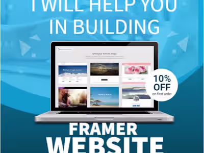 I will build framer website, do figma to framer website