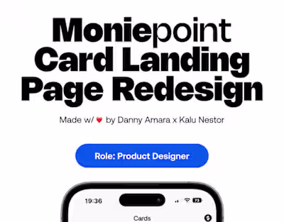 Moniepoint Card Landing Page Redesign :: Behance