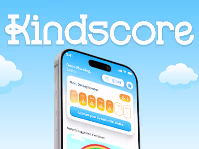 KindScore - Mobile App Design + Branding