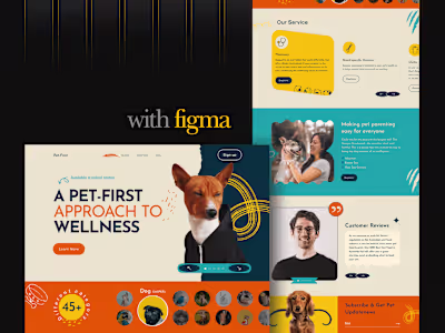 Pet shop landing page design | Figma Community