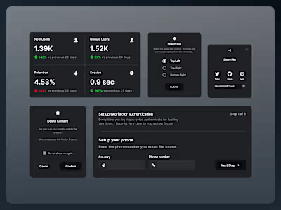 Unified Analytics and Settings Dashboard