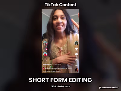 TikTok Content Strategy + Short Form Editing (@aroobanajaf1)