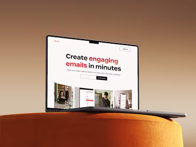 I revisited the landing page I designed for Skyrbe, an email...