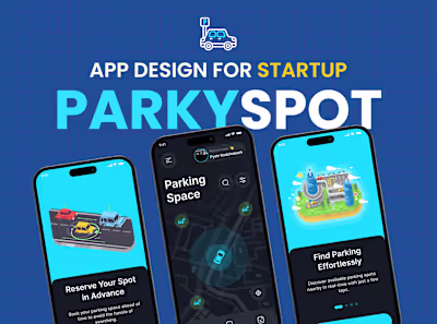 🚗 Parkyspot - Car Parking Lot Mobile App Design 🅿️📱 