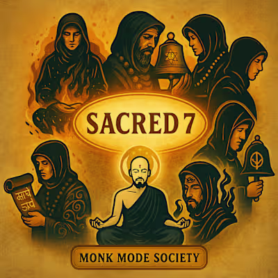 The Sacred 7 Sticker Pack for Monk Mode Society