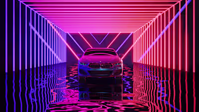 Neon BMW on Behance