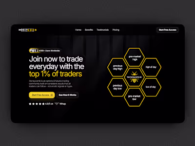 Honeycomb Trades | High-Converting Community Landing Page