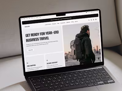 Nexura - Travel Gear E-Commerce Website