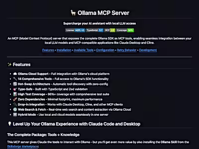 Ollama MCP Server Development