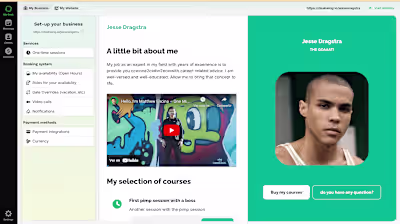 LandingPage builder SAAS for tutoring