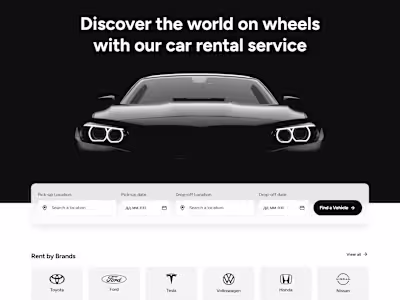 Responsive Website Development for Car Rental Service HTML/CSS