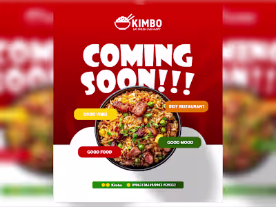 KIMBO RESTAURANT SOCIAL MEDIA DESIGN