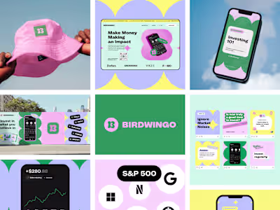 Brand design for investing app